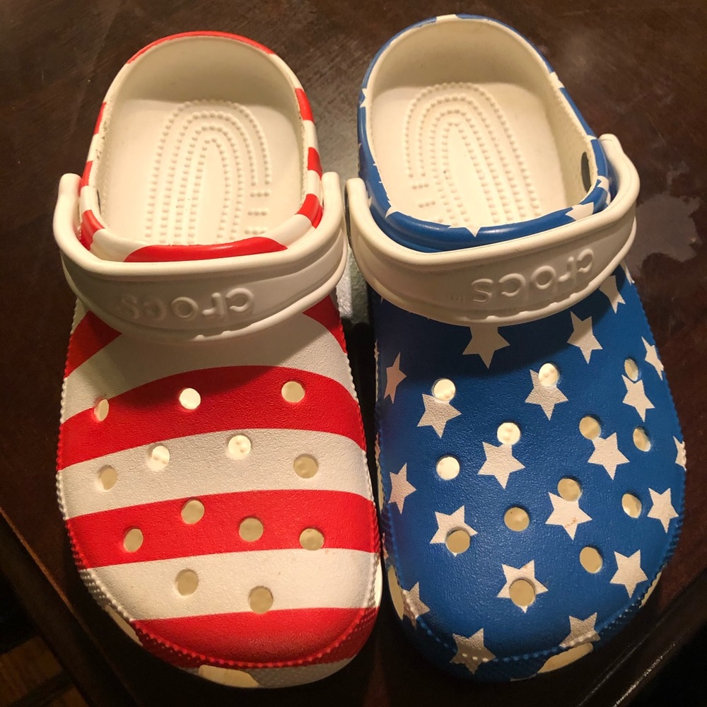 American Flag Crocs
